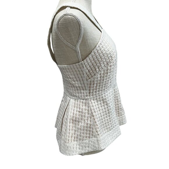 Maeve Womens Woven White Sleeveless Top With Straps Size 6 - Picture 3 of 7